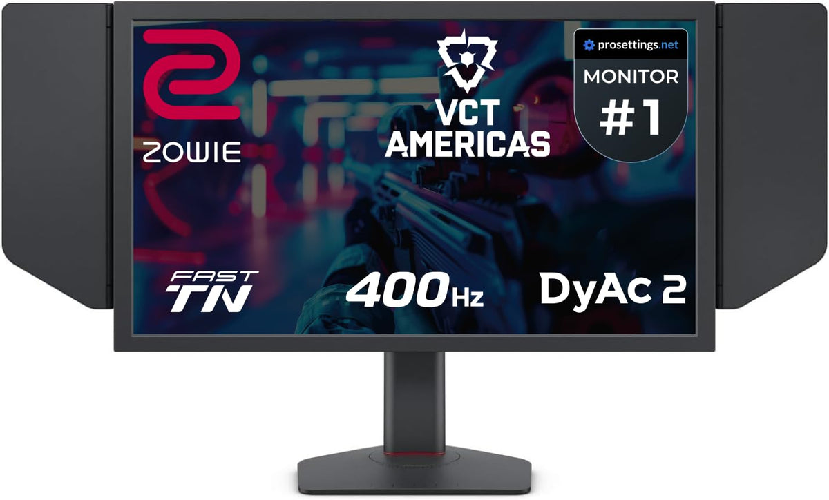 BenQ Zowie XL2566X+ front view for an esports-ready setup with crisp motion.