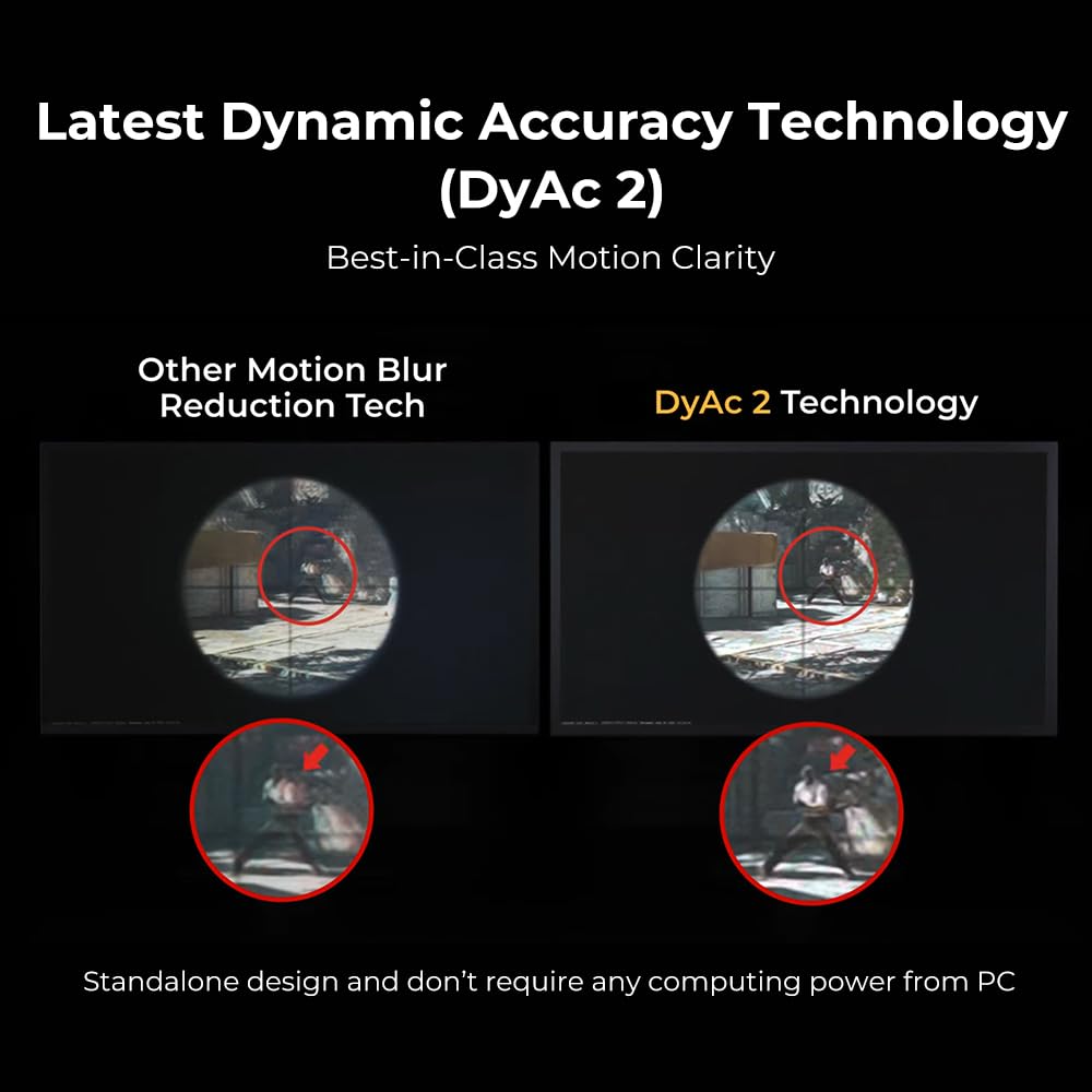 BenQ Zowie XL2546X+ reduced overshoot improves image accuracy during fast moments