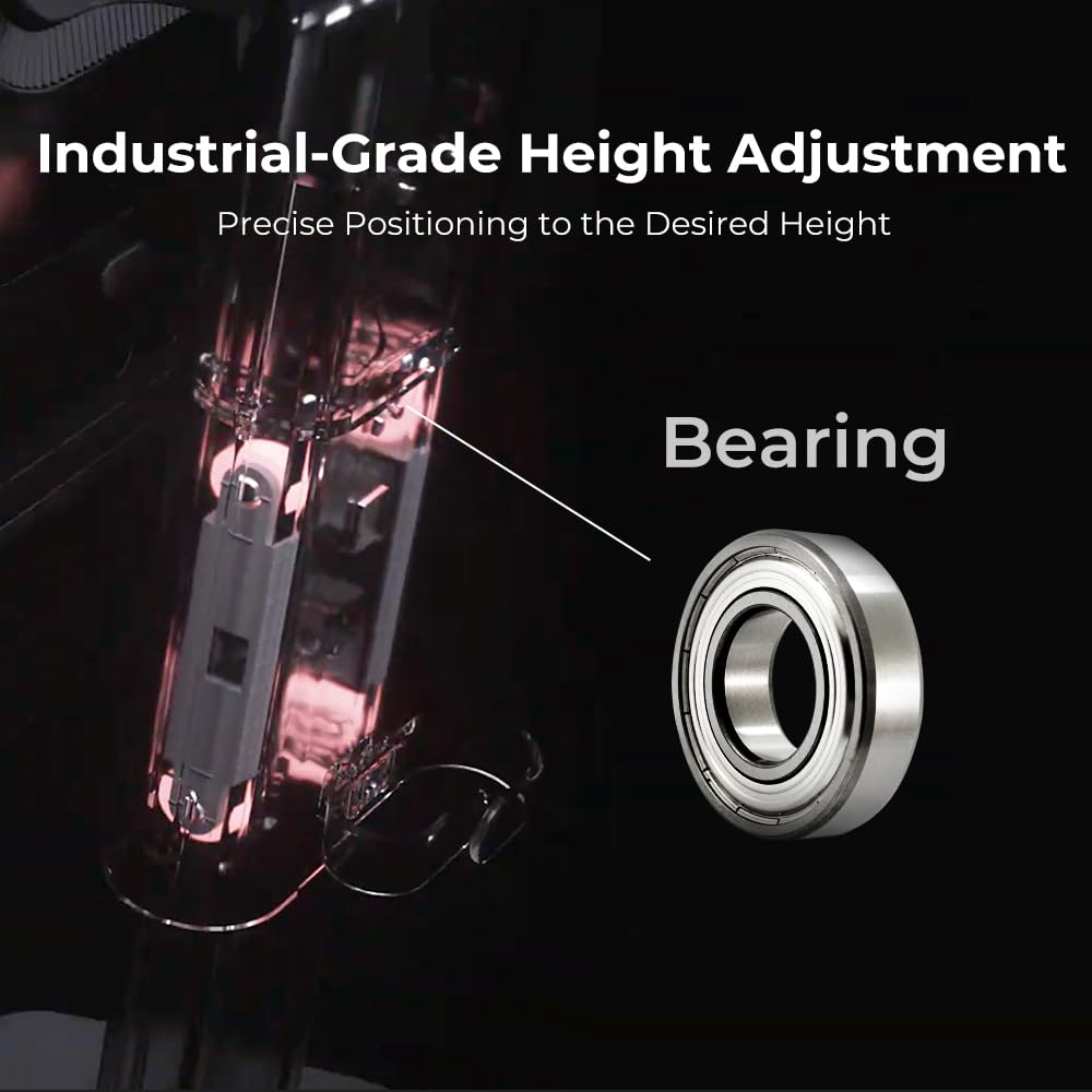 BenQ Zowie XL2586X industrial bearing height-adjustment for comfort.