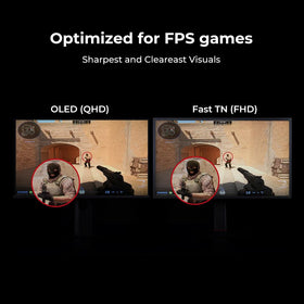 BenQ Zowie XL2586X vivid color film boosts target visibility.