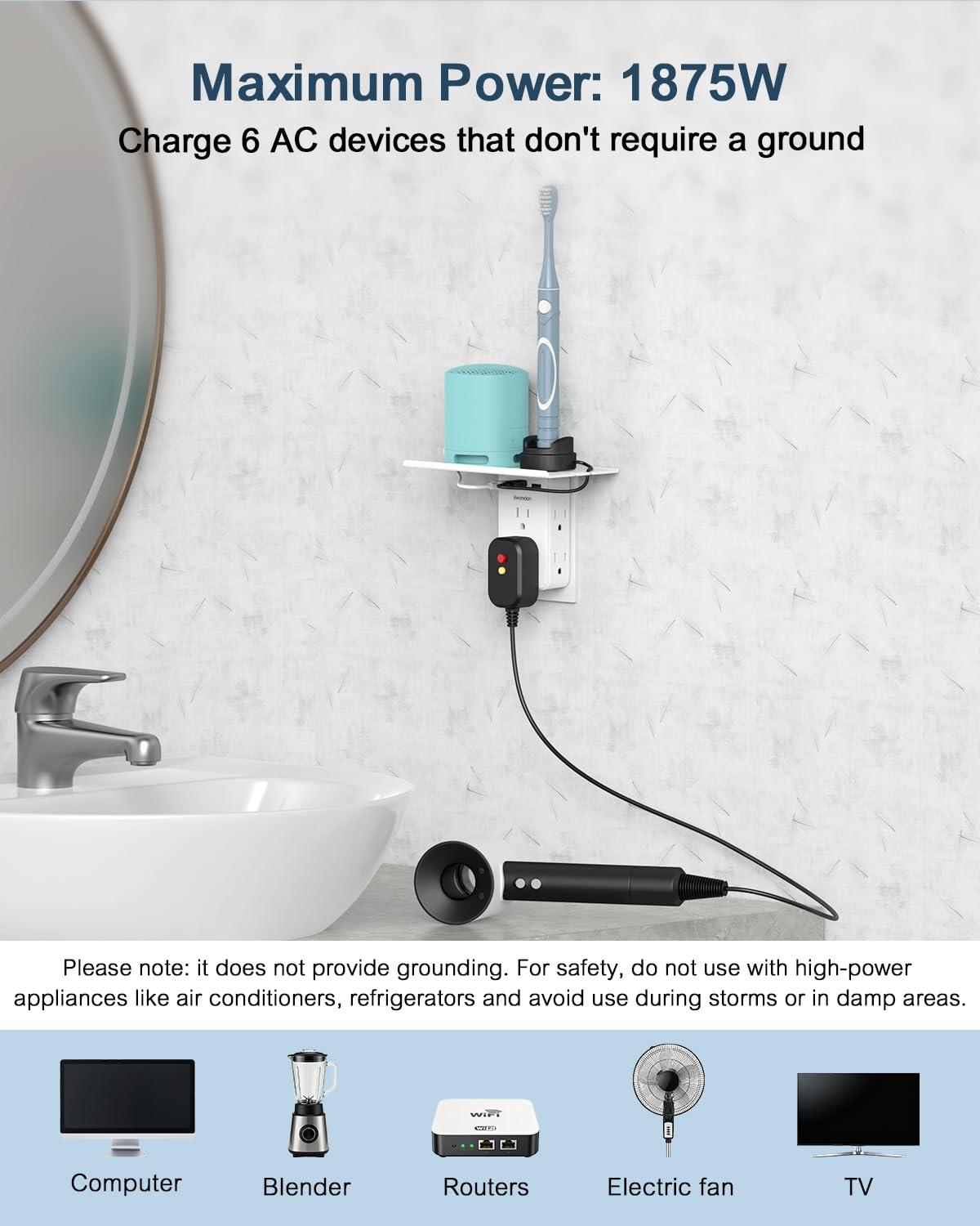 BEONDON fire-resistant PC material adds durability during daily use.