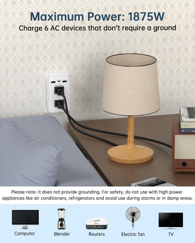 BEONDON in-use scenario in a bedroom for easy device charging.