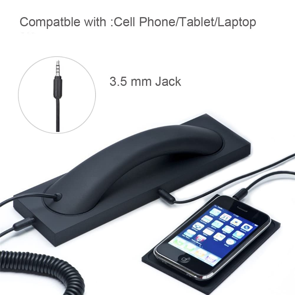 Berfea retro handset microphone groove close-up for clear audio.