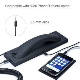 Berfea retro handset microphone groove close-up for clear audio.