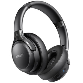 BERIBES front view over-ear headphones showing design and comfort benefit