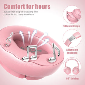 BERIBES worn by user at desk, demonstrates comfort and hands-free call convenience