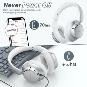 BERIBES connected with 3.5mm cable showing wired backup for zero latency