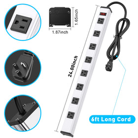 Berigtta six-foot cord and plug shown for scale to illustrate flexible placement distance