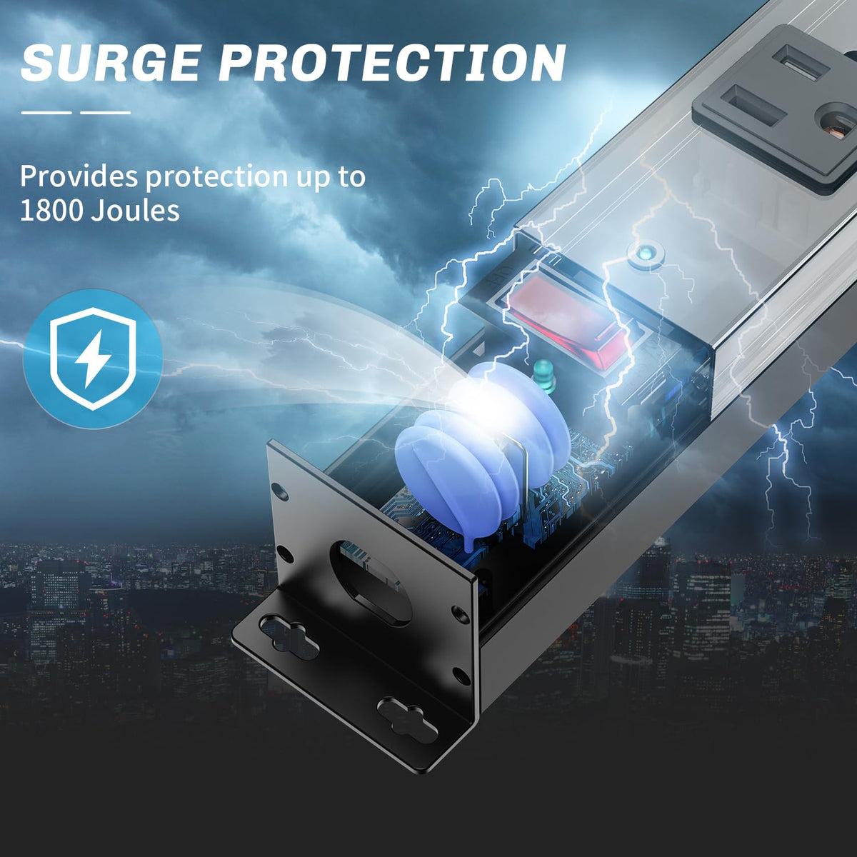 Berigtta illuminated switch and resettable breaker providing visible control and overload protection benefit: easy reset
