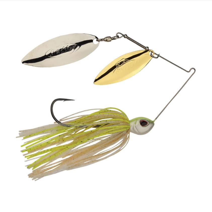 Berkley Power Blade next to coin showing compact size for tackle planning