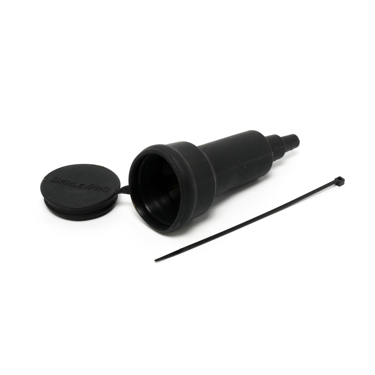 BerleyPro front view of silicone connector protector showing fit and shape for marine connectors