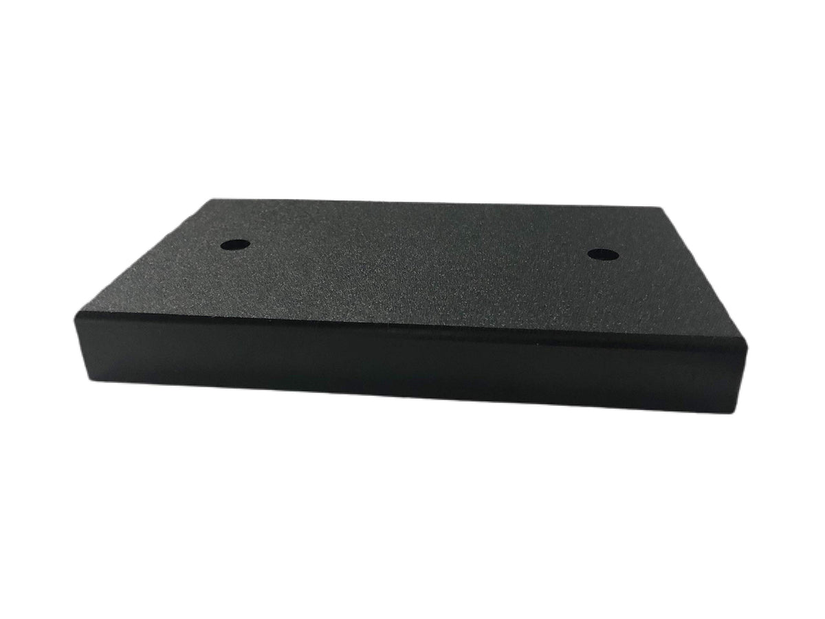 Bert's Custom Tackle US-made board installed on transom for flexible mounting