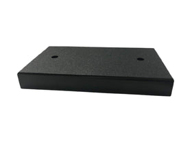 Bert's Custom Tackle US-made board installed on transom for flexible mounting