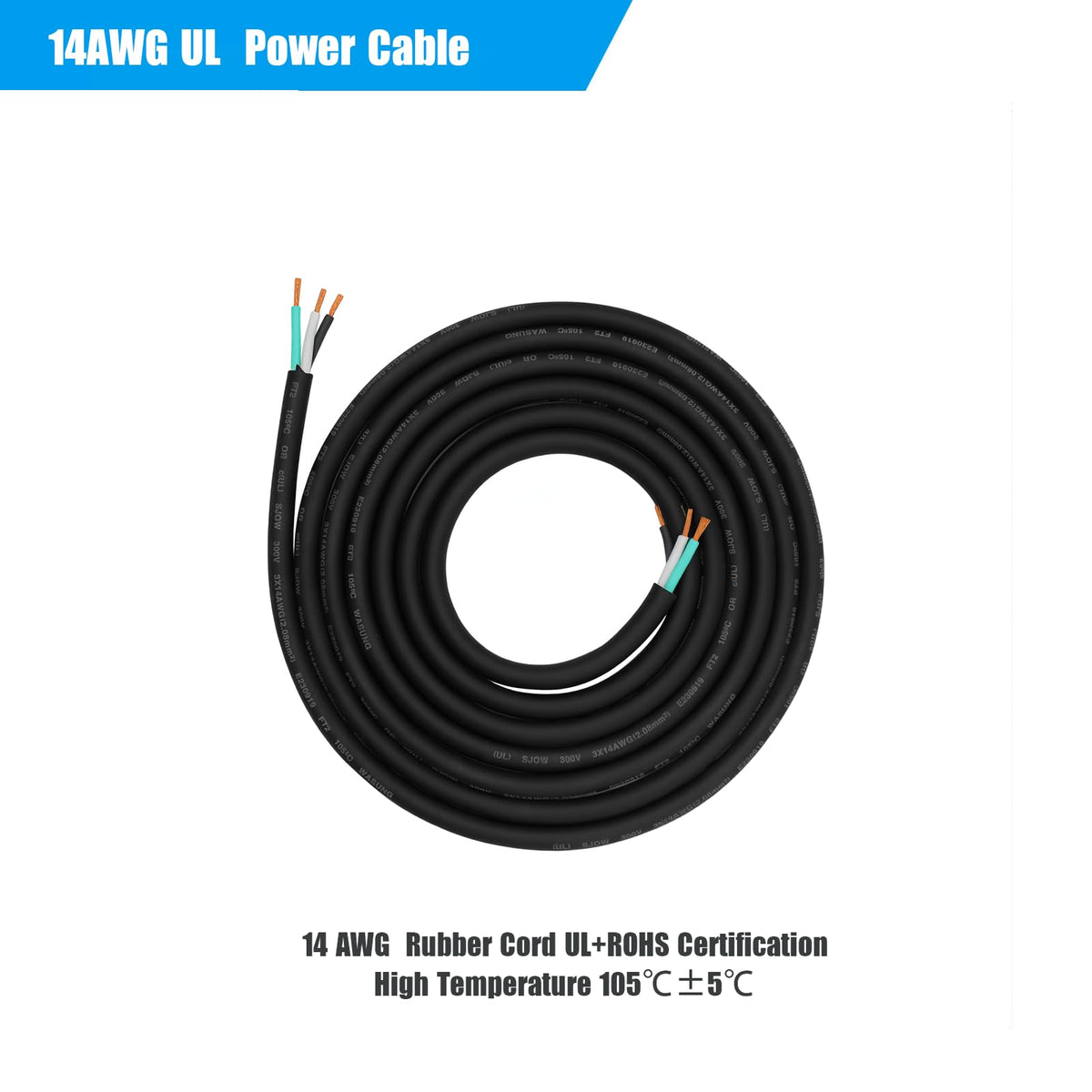 Studio-ready cable ideal for LED gear and stage setups