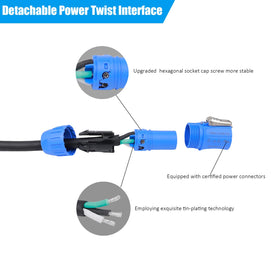 Bescoos Toronce PowerCon NAC3FCA/NAC3FCB connectors ensure rugged, long-lasting connections.