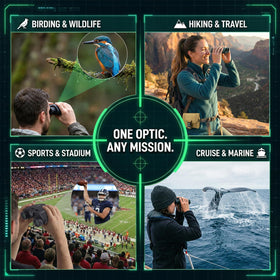 BESDON in use birdwatching with scenic view for spotting distant wildlife