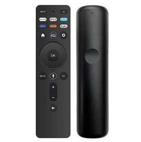 Besia remote front view showing full keypad and quick-launch buttons for fast control