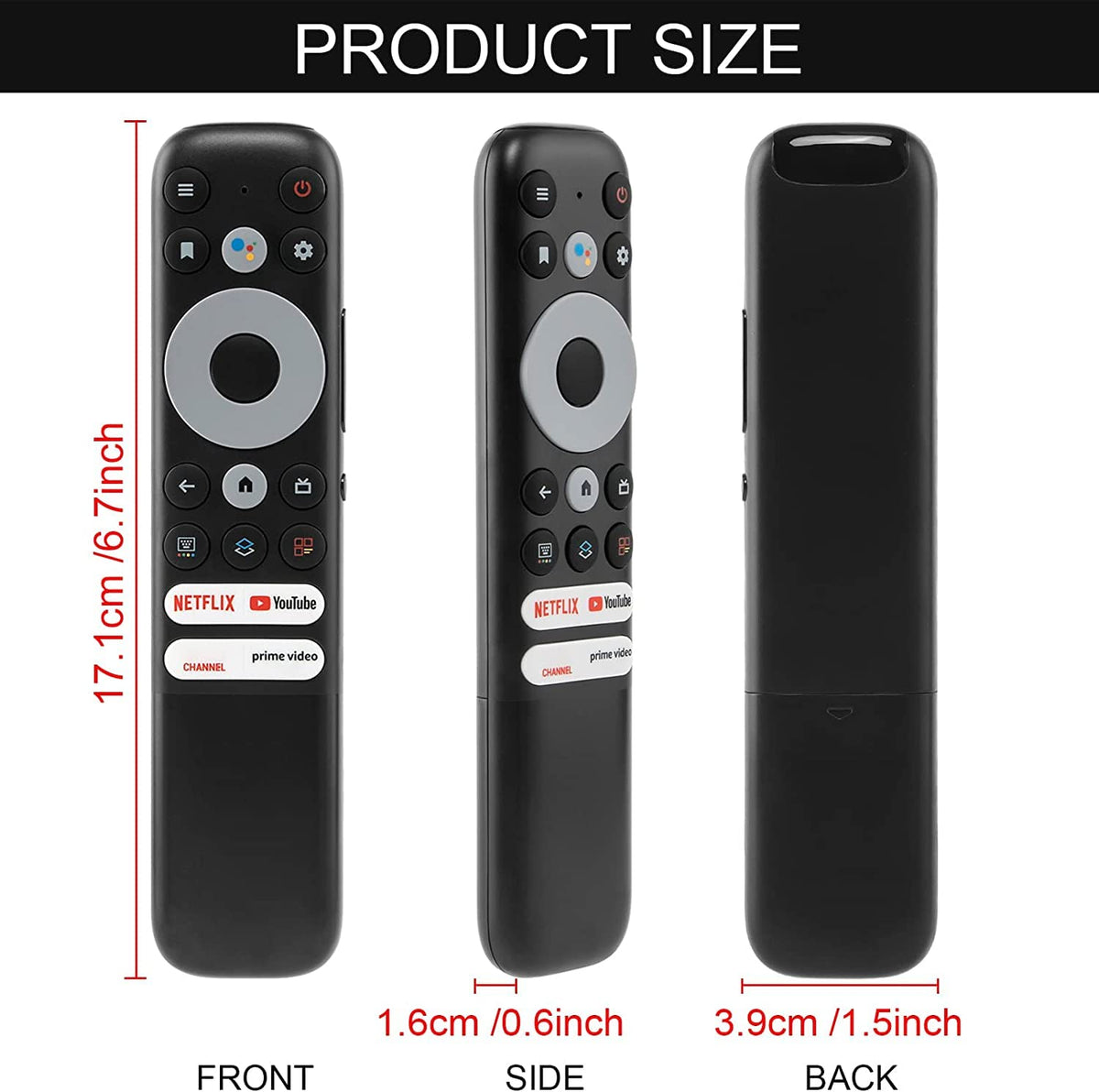 Besia RC902N FMR1 remote with soft buttons for comfortable long use