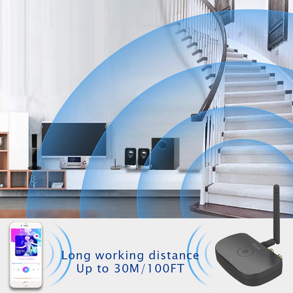 Besign BE-RCA powered via micro-USB for continuous playback