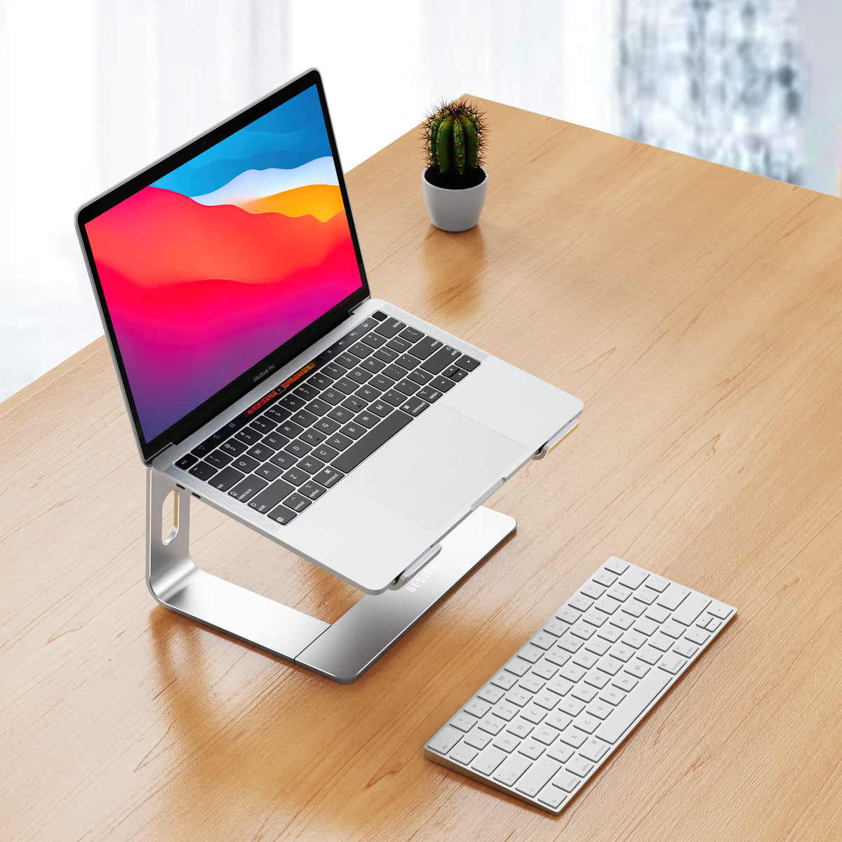 BESIGN LS03 ergonomic elevation raises screen height for improved viewing comfort