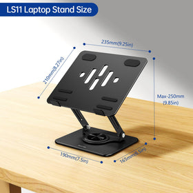 BESIGN LS11 open ventilation design promotes laptop cooling while in use.