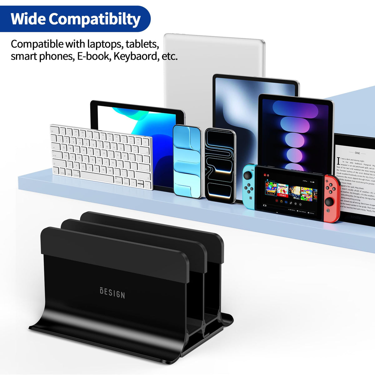 BESIGN LS13 anti-slip base prevents sliding on the desk.