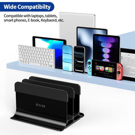 BESIGN LS13 anti-slip base prevents sliding on the desk.