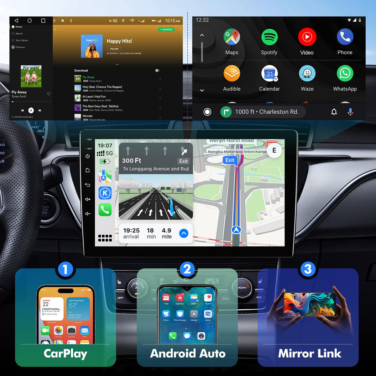 beslove installed dashboard view in Kia Soul demonstrating integration and easy access benefit practicality
