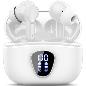 BESNOOW front packaging showing earbuds and case with clear product view and features