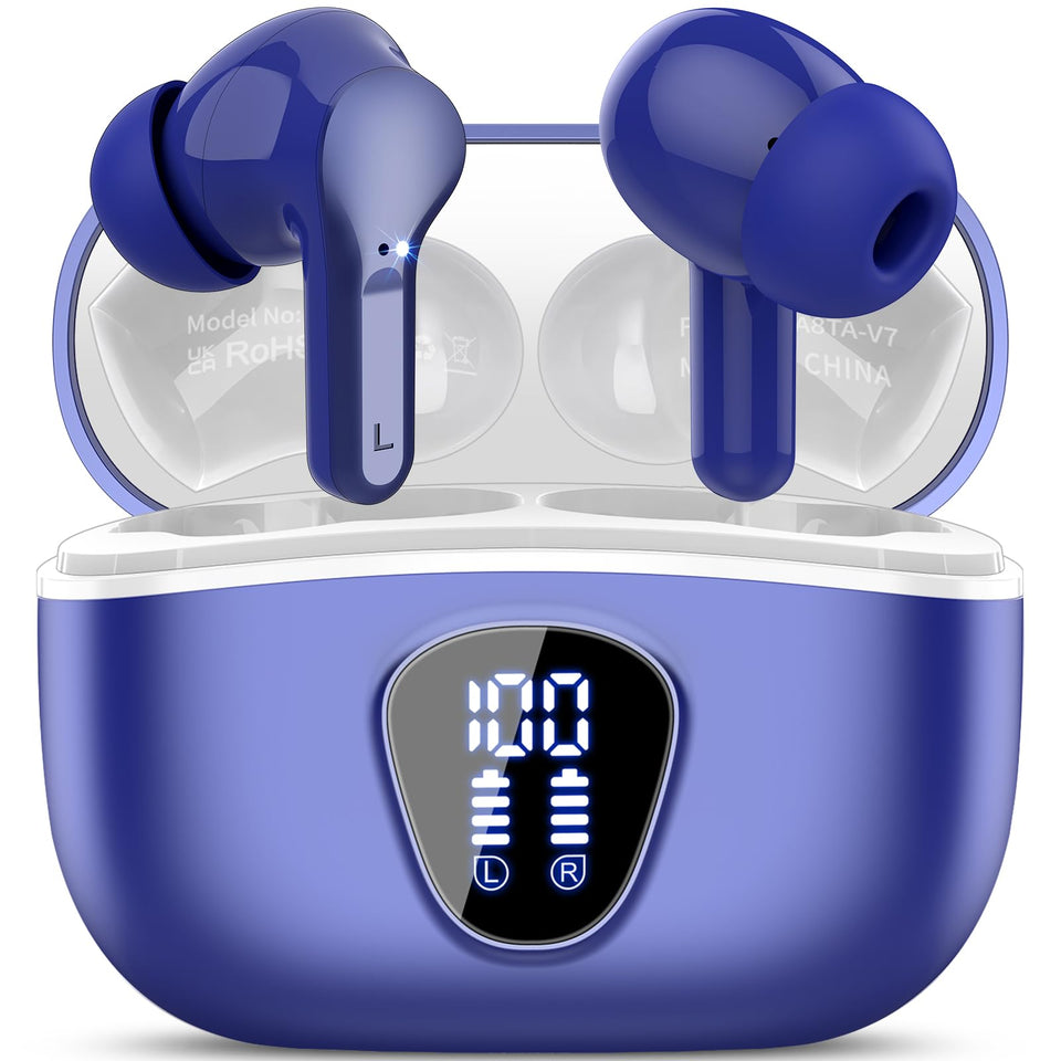BESNOOW I53 front view showing compact charging case and earbuds benefit quick access