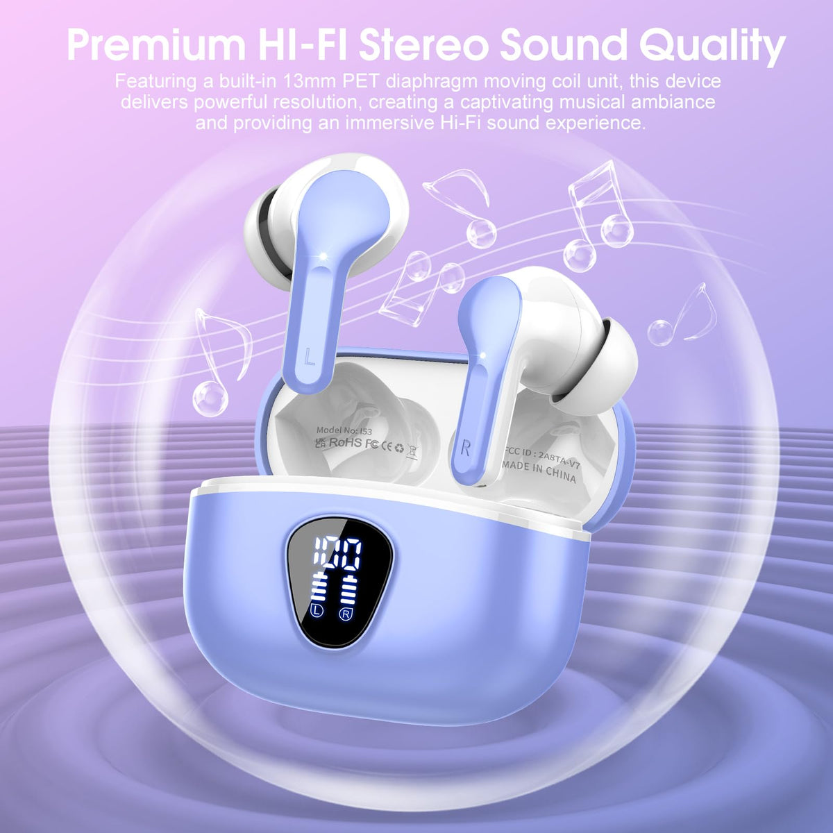 BESNOOW earbud worn during workout, demonstrates secure ergonomic fit