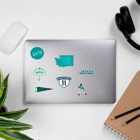 BESSER ASSOCIATES baseball stickers on a water bottle for weatherproof color and lasting wear