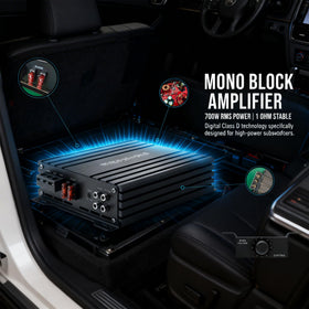 BEST BALANCE AUDIO SYSTEMS mono amplifier interior view highlights Digital Class D efficiency