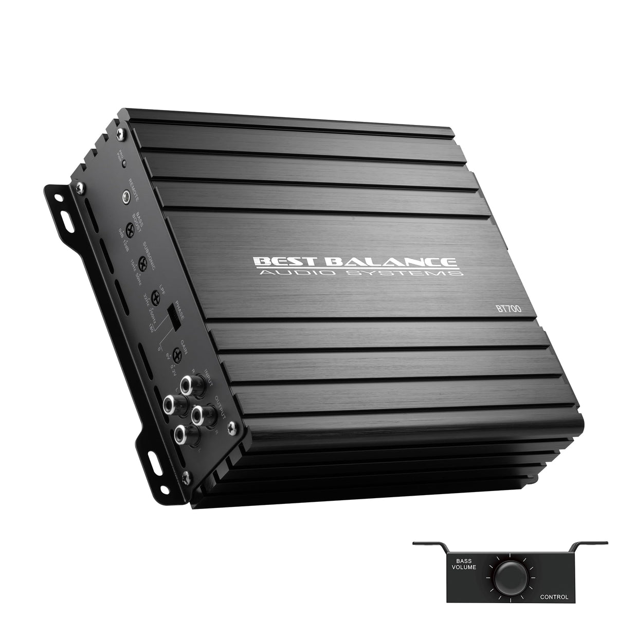BEST BALANCE AUDIO SYSTEMS mono amplifier front view shows compact installation potential