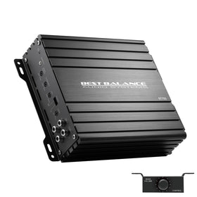 BEST BALANCE AUDIO SYSTEMS mono amplifier front view shows compact installation potential