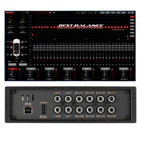BEST BALANCE BTS880 front panel showing controls and connectors for clear system benefits