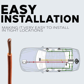 BEST CONNECTIONS wire used in car audio install demonstrating tidy, color-coded wiring benefit