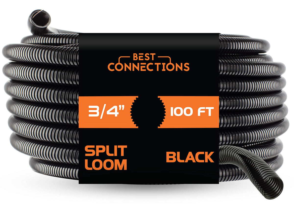 BEST CONNECTIONS front packaging showing 3/4" 100 ft black tubing and brand
