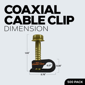 Best Connections UV-protected HDPE wall clip shows durable design for cable routing.
