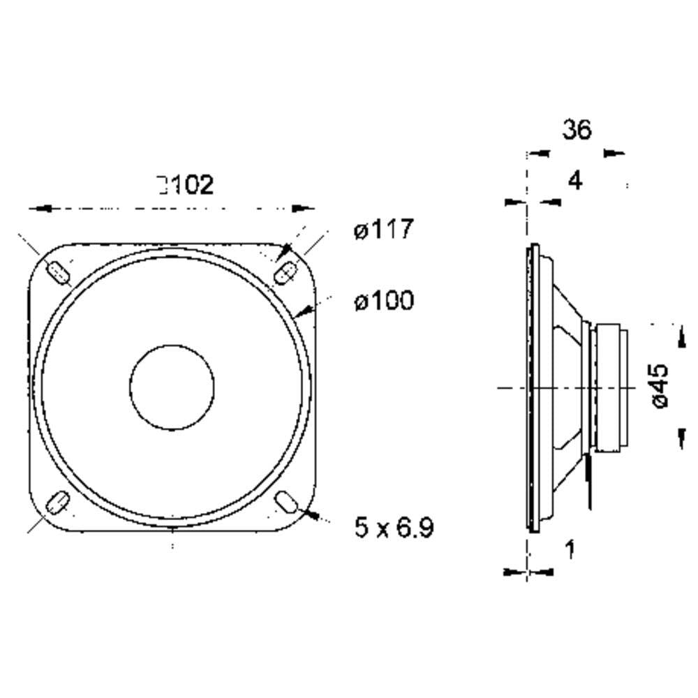 Visaton R10S ceiling-mount application for discreet installation.