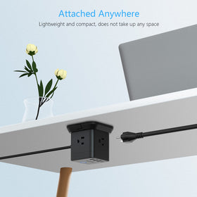BESTEK PD20W power strip tower 45-degree plug fits tight spaces