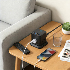 BESTEK PD20W power strip tower detachable base for flexible mounting