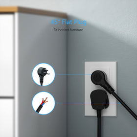 BESTEK PD20W power strip tower with USB-C PD 20W fast charging