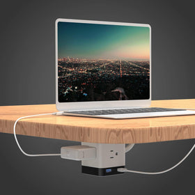 BESTEK compact cube design fits neatly behind desks or furniture.