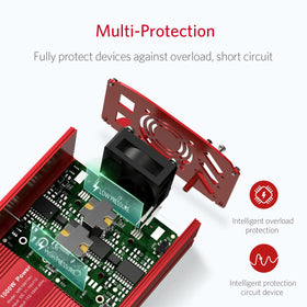 BESTEK QC18W USB-A port delivering quick power to devices
