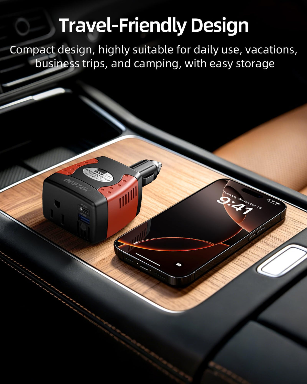 BESTEK QC18W USB-A port enabling quick top-ups for tablets