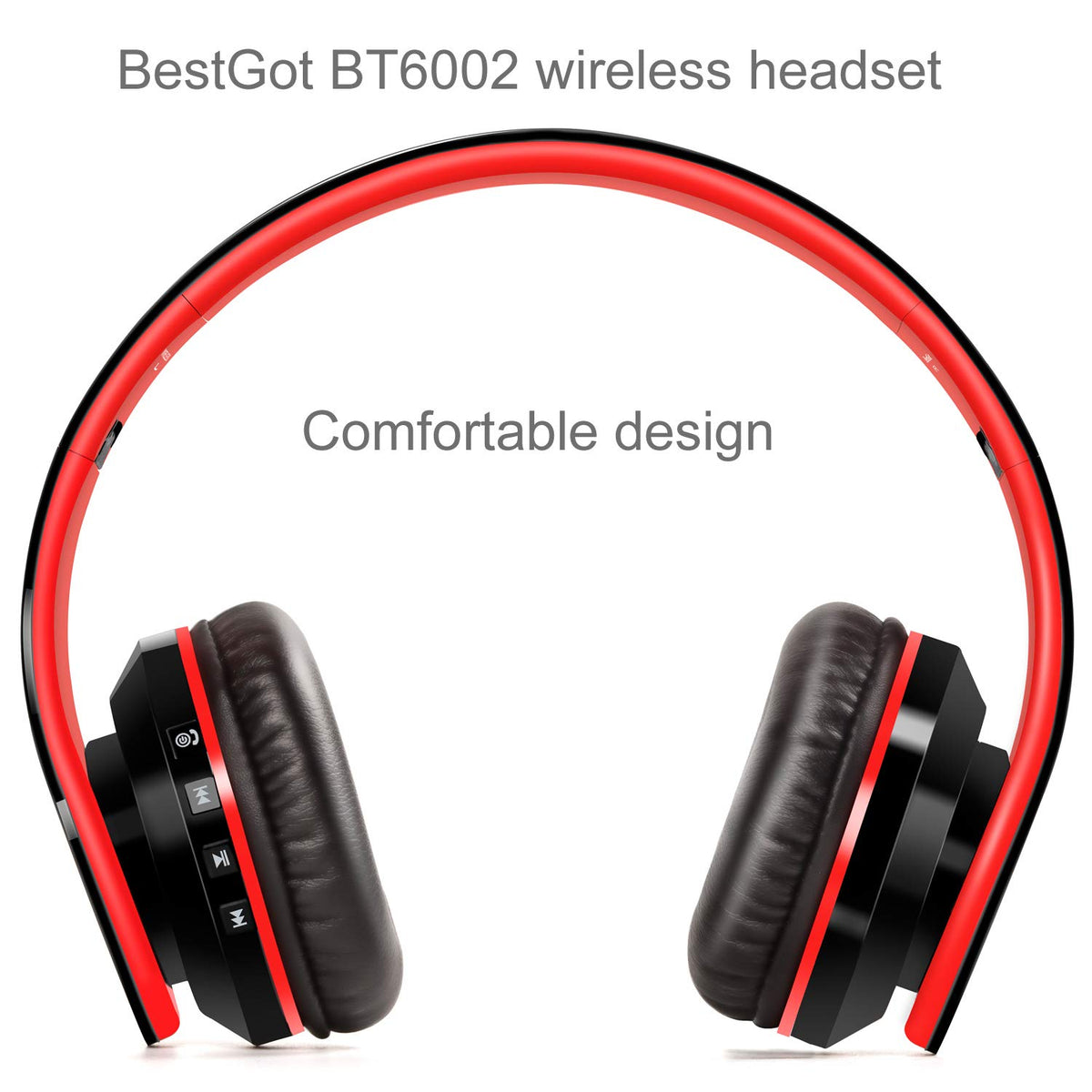 BestGot BT6002 kids headphones wired 3.5mm option for uninterrupted listening