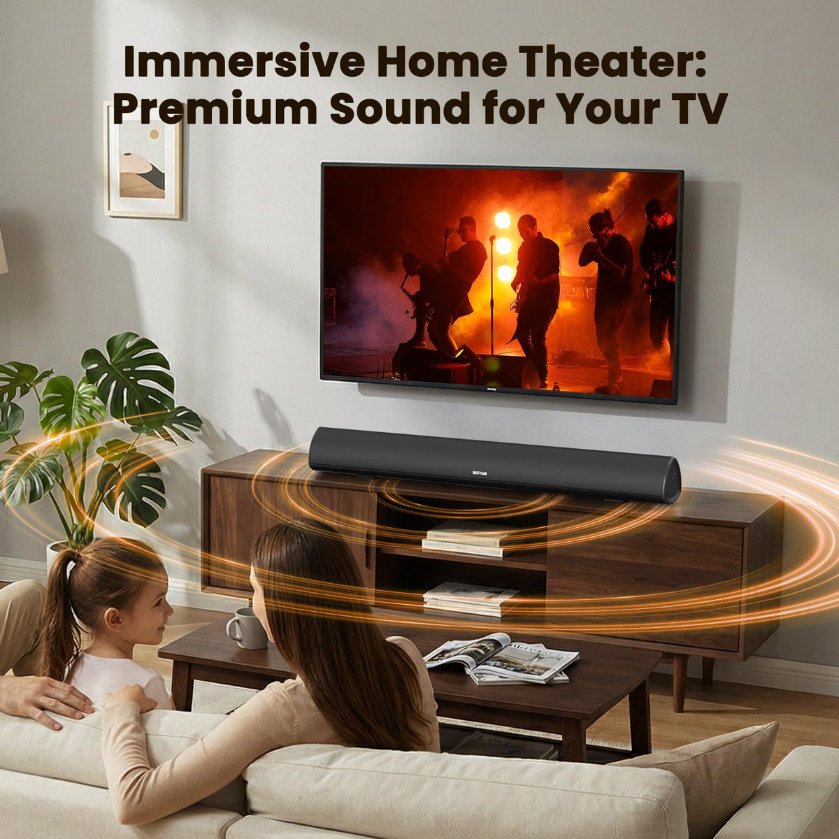 Bluetooth 5.0 connection up to 33 ft for wireless listening with BESTISAN