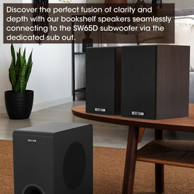 BESTISAN 4-inch woofer delivers clear highs and robust bass.