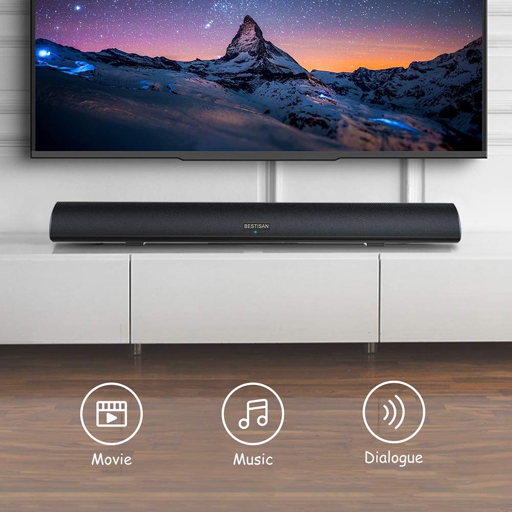 Bestisan 80W soundbar DSP architecture for precise tuning across modes.